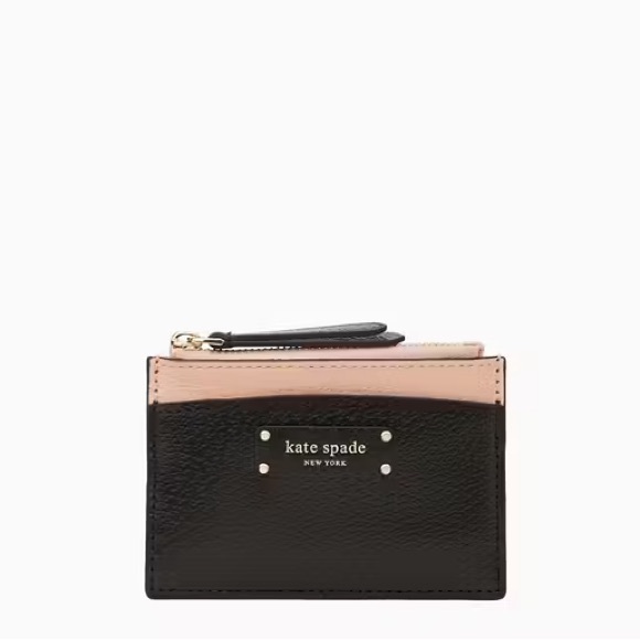Kate Spade Black and Pink Card Holder - Picture 1 of 4